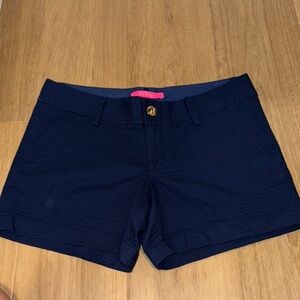 Lilly Pulitzer High Waist Blue Tailored Shorts